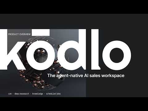 What Is kōdlo? Agent-Native AI Sales Workspace + Deep Research