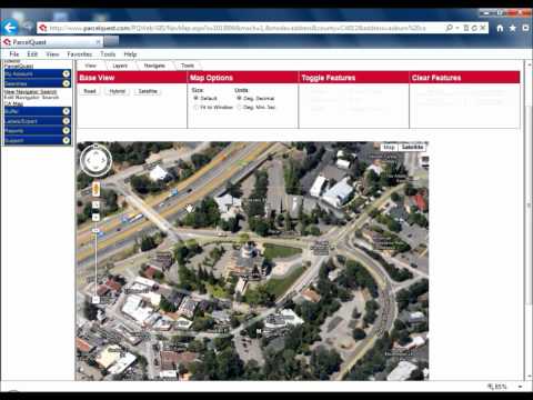 Parcelquest Navigator Map View Options