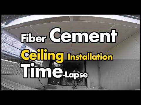 Fiber Cement Ceiling Installation