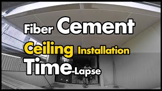 Fiber Cement Ceiling Installation