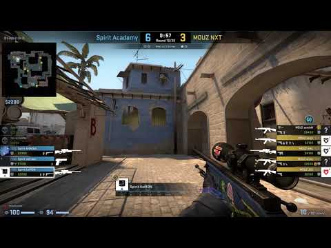 CS:GO POV Demo Spirit Academy kaiRON (31/14) vs MOUZ NXT (de_mirage)