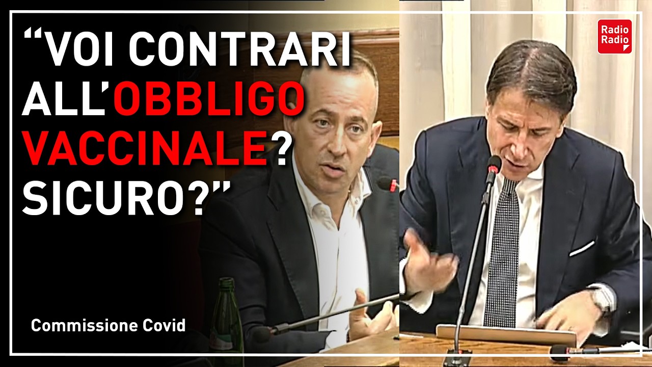 COMM. COVID, CONTE INTERROGATO SULL'OBBLIGO VACCINALE ▷ "NON PROVA IMBARAZZO A SMENTIRSI DA SOLO?"