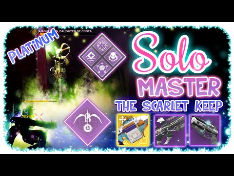 Solo 1280 Ordeal Master Nightfall Hunter - The Scarlet Keep - Destiny 2 - Commentary