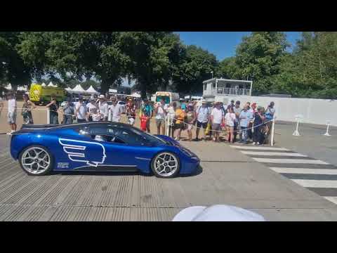GMA T50 going up the Goodwood Festival of Speed hillclimb
