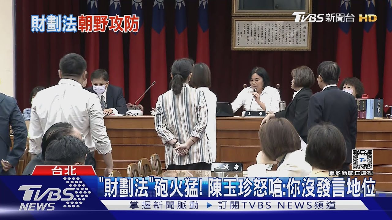 「財劃法」砲火猛! 陳玉珍怒嗆:你沒發言地位