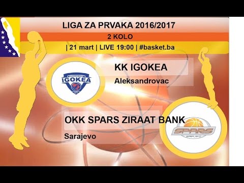 KK Igokea - OKK Spars Zirrat Bank | Liga za prvaka | 2. kolo | LIVE 19: 00