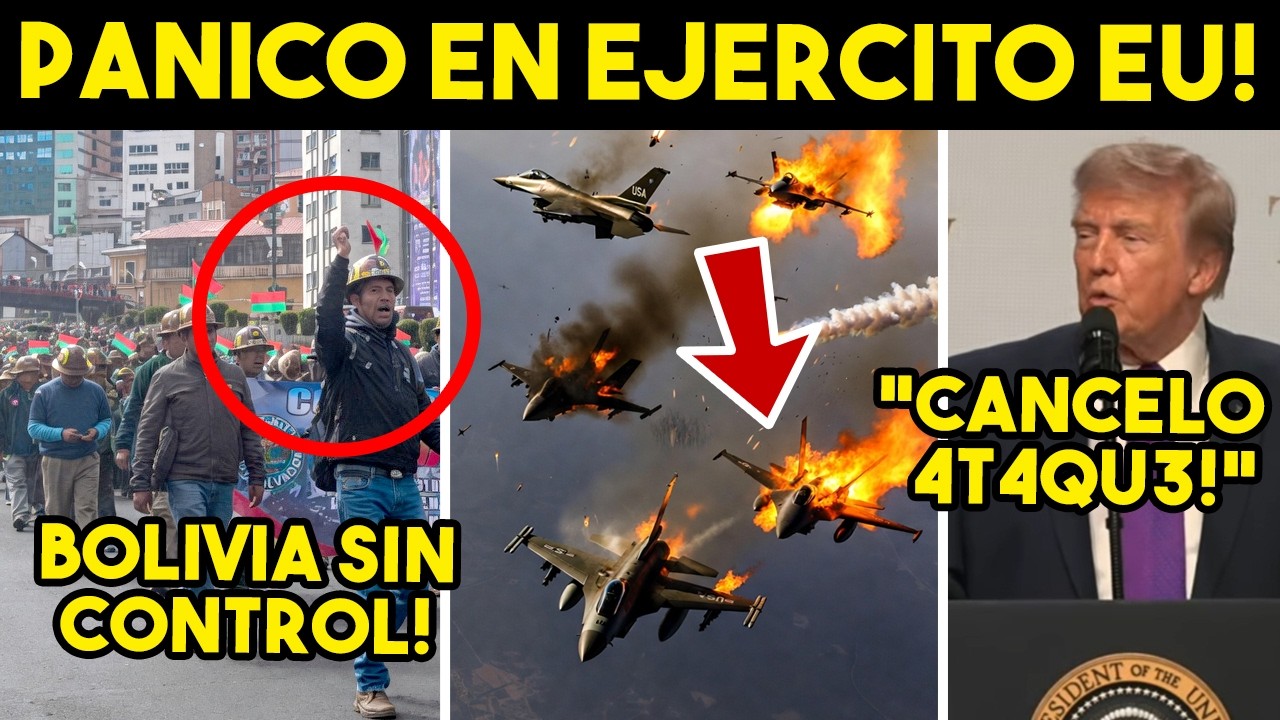 PANICO TOTAL! TRUMP CANCELA 4T4QU3 IRAN, EJERCITO EU NO AGUANTO. CRECE CAOS EN BOLIVIA, FRACASA PLAN