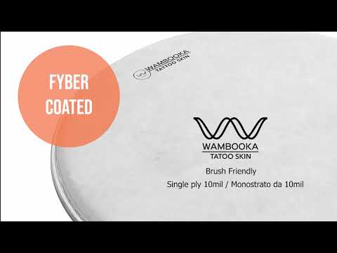 Wambooka Tattoo Skin Drumhead - Fiber Coated Goat Skin Style -Tom and floor tom playing