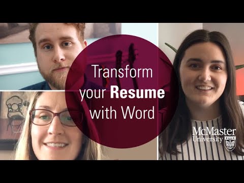 Watch Digital Skills Series: Transform Your Resume With Word (2020) on Youtube.