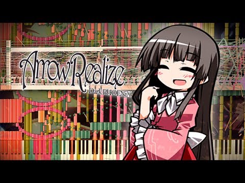 Synthesia: Touhou 8 - Lunatic Princess (DARK PHOENiX) | 100,000 Notes | Black MIDI