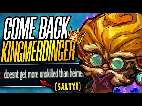SOLOING ALL OBJECTIVES AS HEIMERDINGER! | The Road To Challenger! - League of Legends