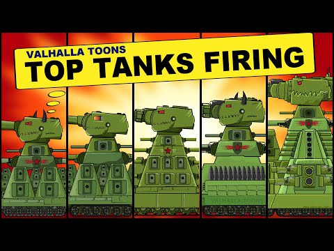 "KV Bosses Tanks Firing" Cartoons about tanks