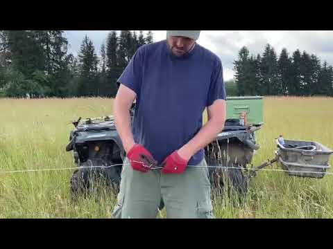 Kreuzknoten Weidezaundraht zugfest verbinden Elektro Zaunbau Weide