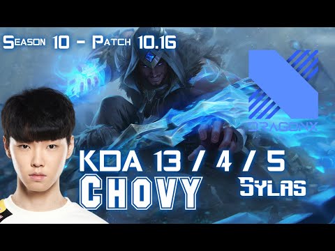 DRX Chovy SYLAS vs TWISTED FATE Mid - Patch 10.16 KR Ranked
