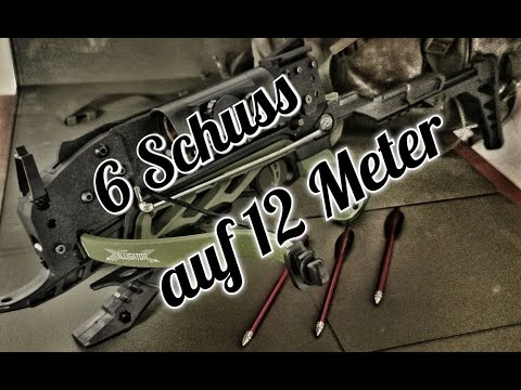 Schusstest mit der Alligator Armbrust