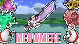 Terraria || Meowmere vs. All Expert Mode Bosses