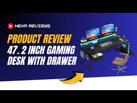 47 2 Inch Gaming Desk with Drawer & Ergonomic Monitor Stand Review