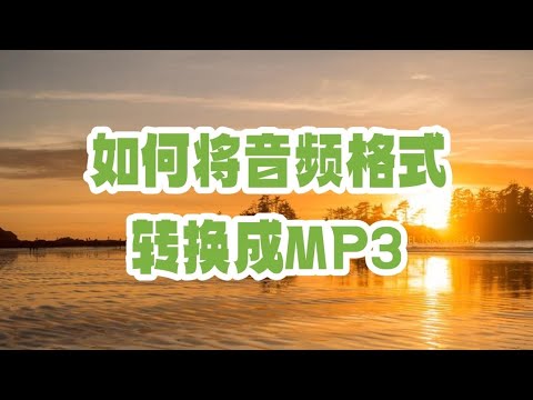 音频文件格式转换成MP3不会，看这个视频#音频格式转换#mp3#格式工厂