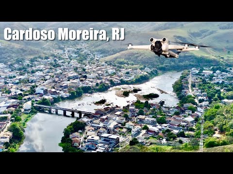 Cardoso Moreira, RJ e o Rio Muriaé. Imagens aéreas com drone DJI Mini 3. 