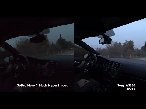LOW LIGHT DRIVING TEST - GoPro Hero 7 HyperSmooth vs Sony BOSS - Netcruzer TECH