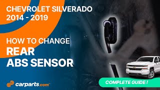 How to replace the Rear ABS Sensor 2014 - 2019 Chevrolet Silverado 🚗