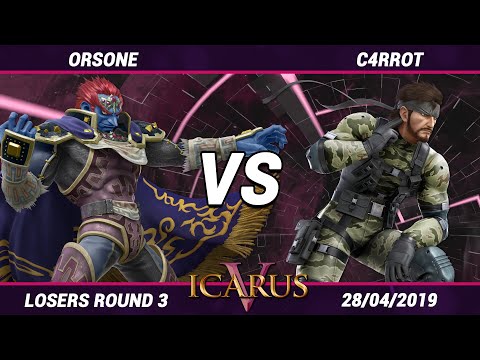 ICARUS V - Orsone (Ganondorf) VS C4rrot (Snake) - Losers Round 3
