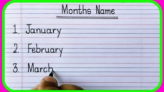 January February Months name/January February ki S