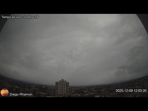 Ao vivo - Céu de Lorena-SP e Serra da Mantiqueira - 09/12/2025