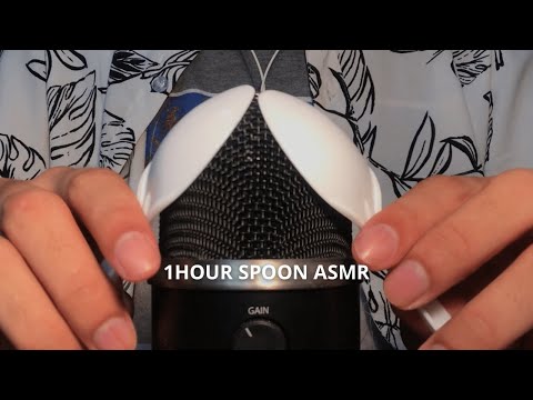 ASMR 1 Hour Spoon on Mic 💤 (Very Tingly)