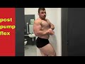 245lb bodybuilder post pump flexing
