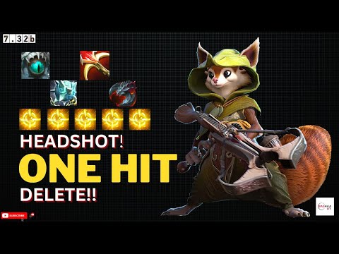 Hoodwink Dota 2 7.32b Gameplay (One Hit Delete - Safelane Imba - Bashaa BT Dota 2