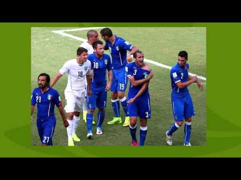Italy vs Uruguay (0- 1) Squarez Goal World Cup 2014