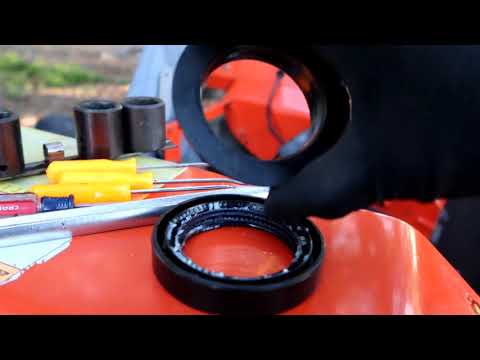 KUBOTA L4300 REAR AXLE SEAL REPLACEMENT