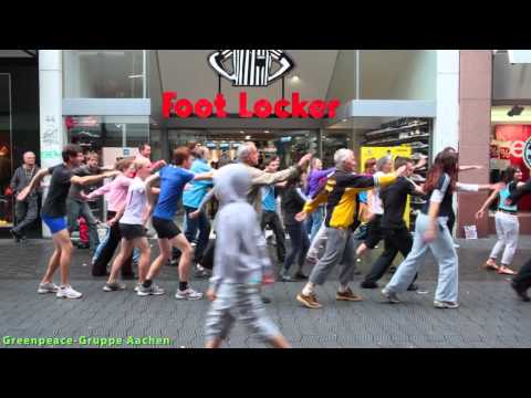 Detox Striptease Greenpeace Aachen Germany Worldwide Flashmob 23.07.2011