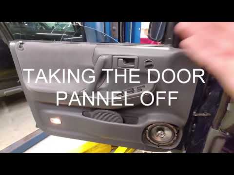 "My door wont open!" How to tear apart a door panel and remove a window regulator on an isuzu rodeo