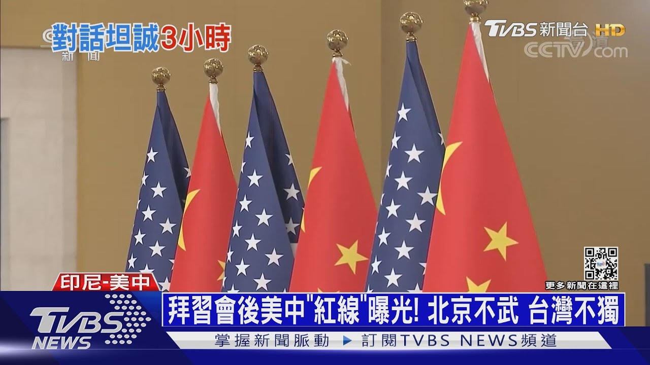 拜習會後美中「紅線」曝光! 北京不武台灣不獨