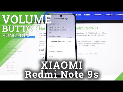 How to Activate Volume Button in Camera in XIAOMI Redmi Note 9s – Add Volume Button Function