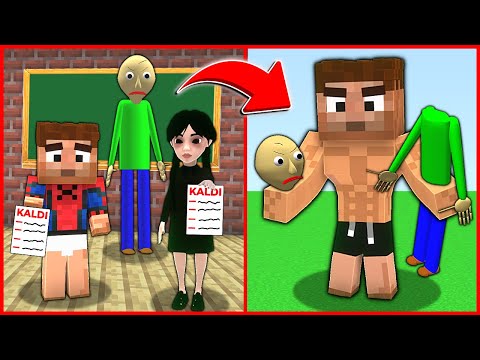WEDNESDAY AND ALI FAIL, BEAT BALDİ! 😱 - Minecraft