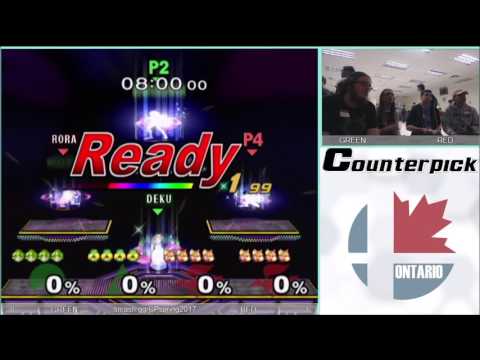 CPSpring2017 Melee Doubles - RR Bo3: Luka+Sawrik (GREEN) vs Tanooky+Empire (RED)