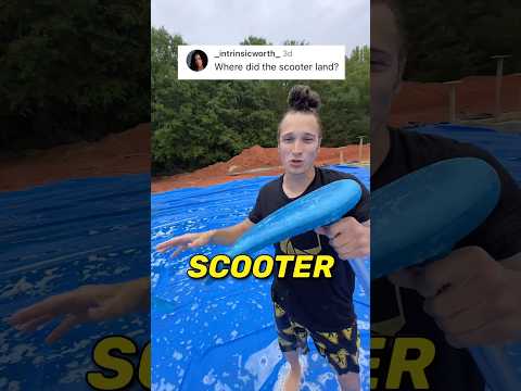 WHERE DID THE SCOOTER LAND? 😂