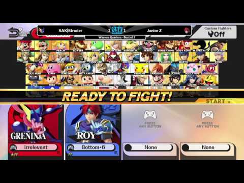 Sweaty Saturday Winners Quarters - SAK|Stroder (Greninja) vs PoW!|Junior Z (Roy)
