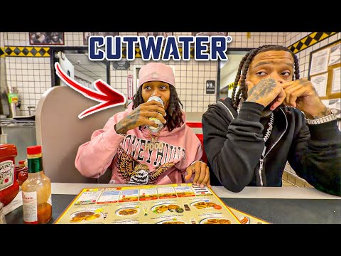 SNEAKING CUTWATERS IN WAFFLE HOUSE @2AM..