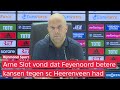 'Het is ons NIET GELUKT om een antwoord te vinden' | Arne Slot zag Feyenoord veel goede dingen doen