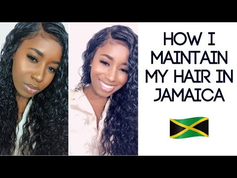 HOW I MAINTAIN MY CURLY WIG IN JAMAICA FEAT ALI PEARL HAIR