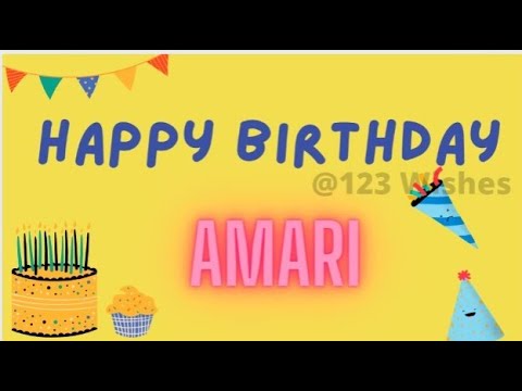 Happy Birthday Amari