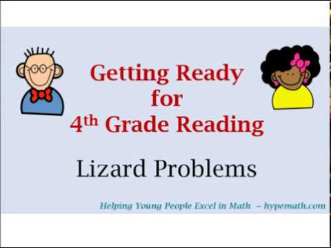 3rd Grade Reading Comprehension (Lizard Problems)
