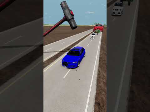 Small to Giant Cars vs Hammer! #84