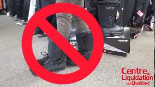 Si Vous enlevez vos bottes de cette manière la garantie ne s’applique pas