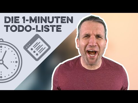Die 1-Minuten Todo-Liste