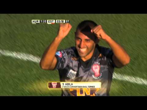 Gol de Ábila. Huracán 1 - Estudiantes 0. Fecha 6. Primera División 2016.